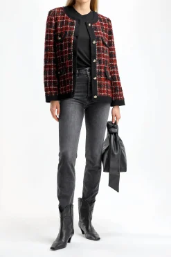 Femme Anine Bing Blazer Lydia En Cerise