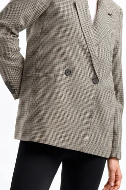 Femme Anine Bing Blazer Madeleine En Houndstooth