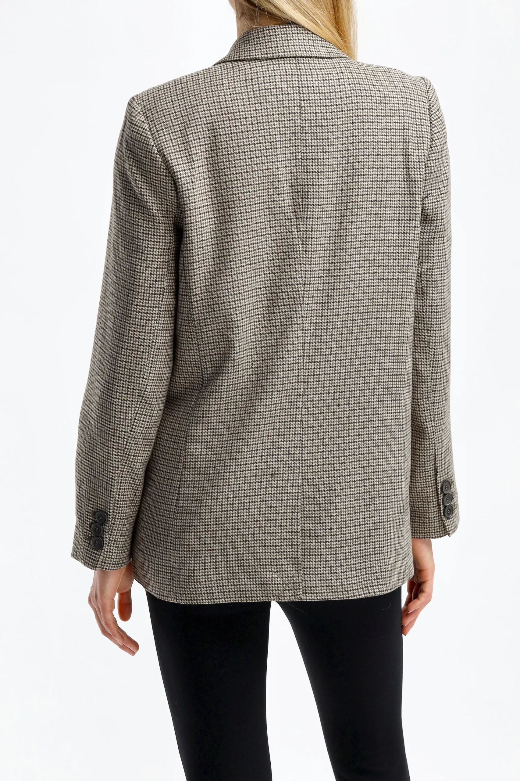 Femme Anine Bing Blazer Madeleine En Houndstooth
