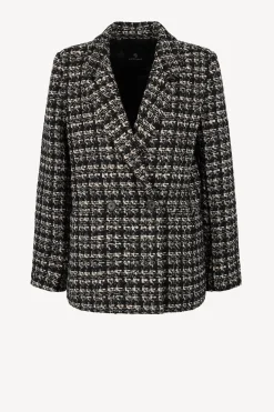 Femme Anine Bing Blazer Madeleine En Tan/Noir