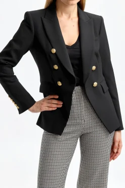 Femme Veronica Beard Blazer Miller Dickey En Noir