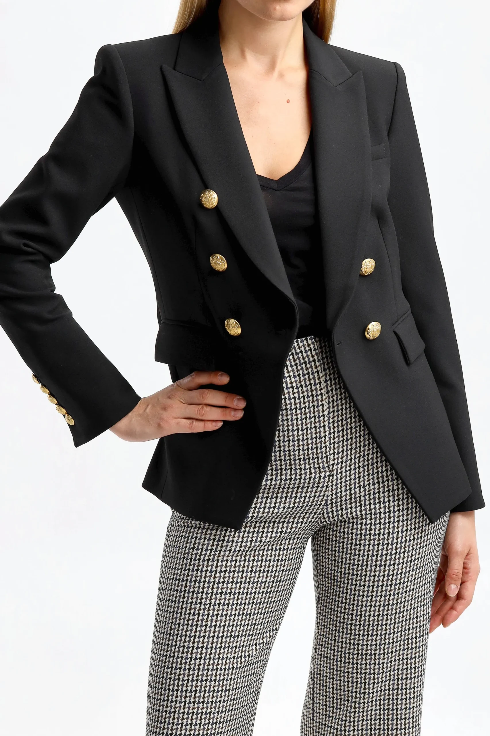 Femme Veronica Beard Blazer Miller Dickey En Noir