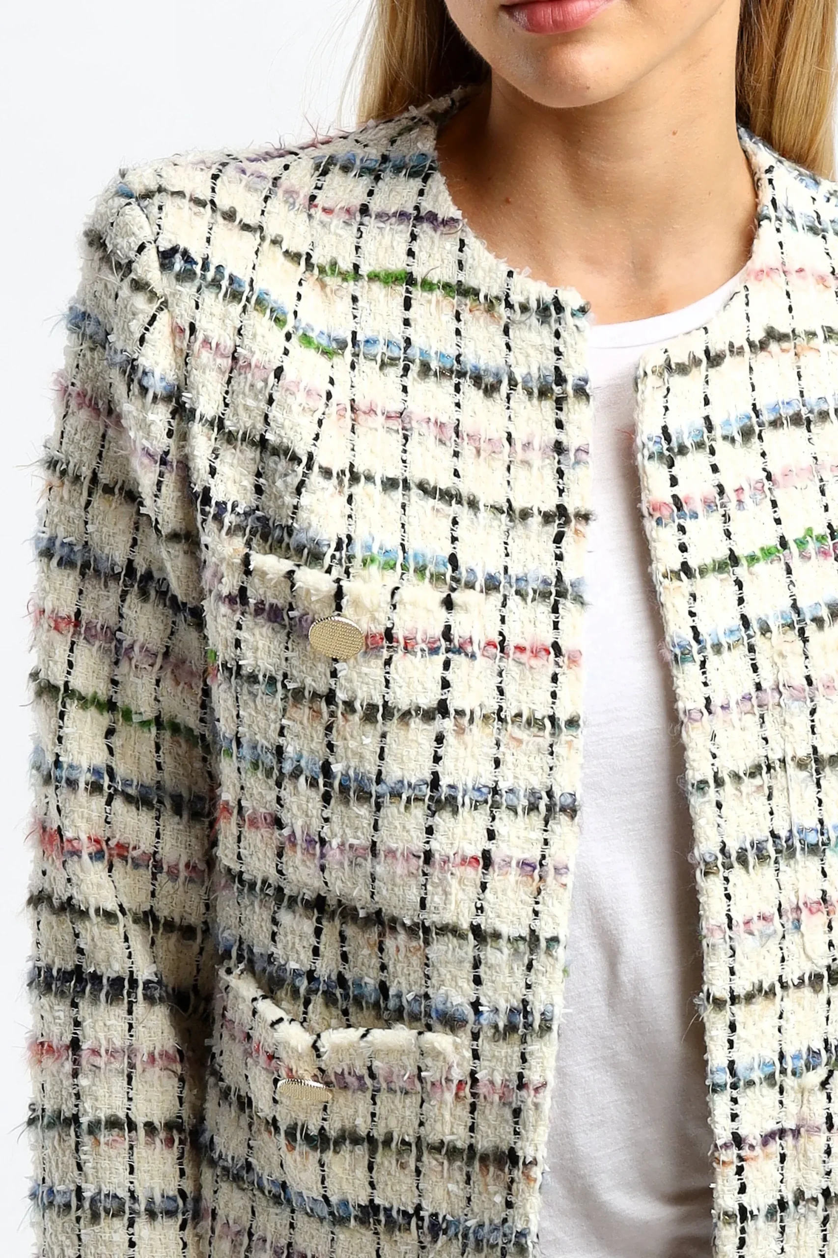 Femme IRO Blazer Miora En Multi Ecru