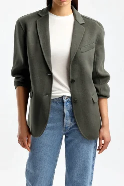 Femme Anine Bing Blazer Quinn En Olive