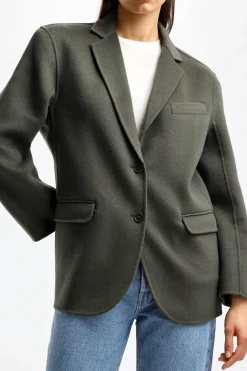 Femme Anine Bing Blazer Quinn En Olive