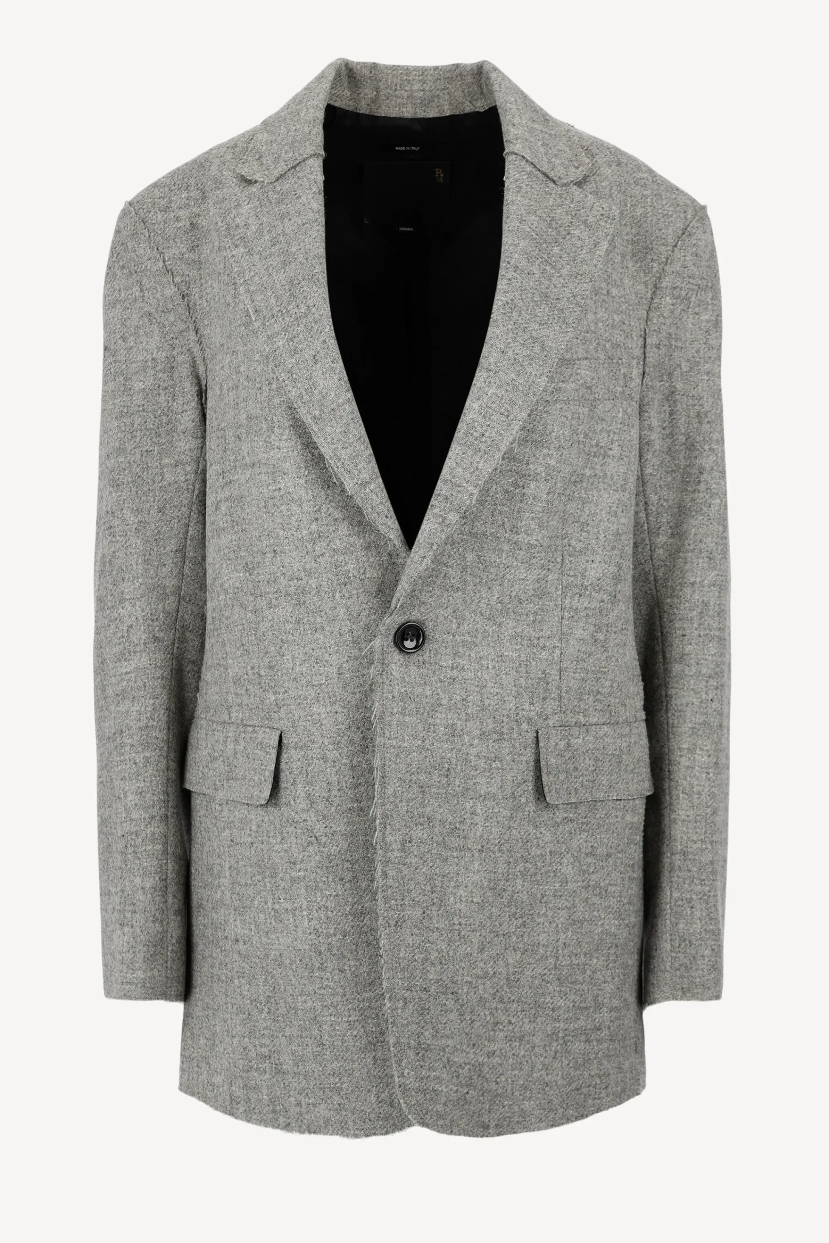 Femme R13 Blazer Raw Cut En Gris Heather