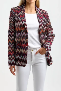 Femme Missoni Blazer Rose/Noir
