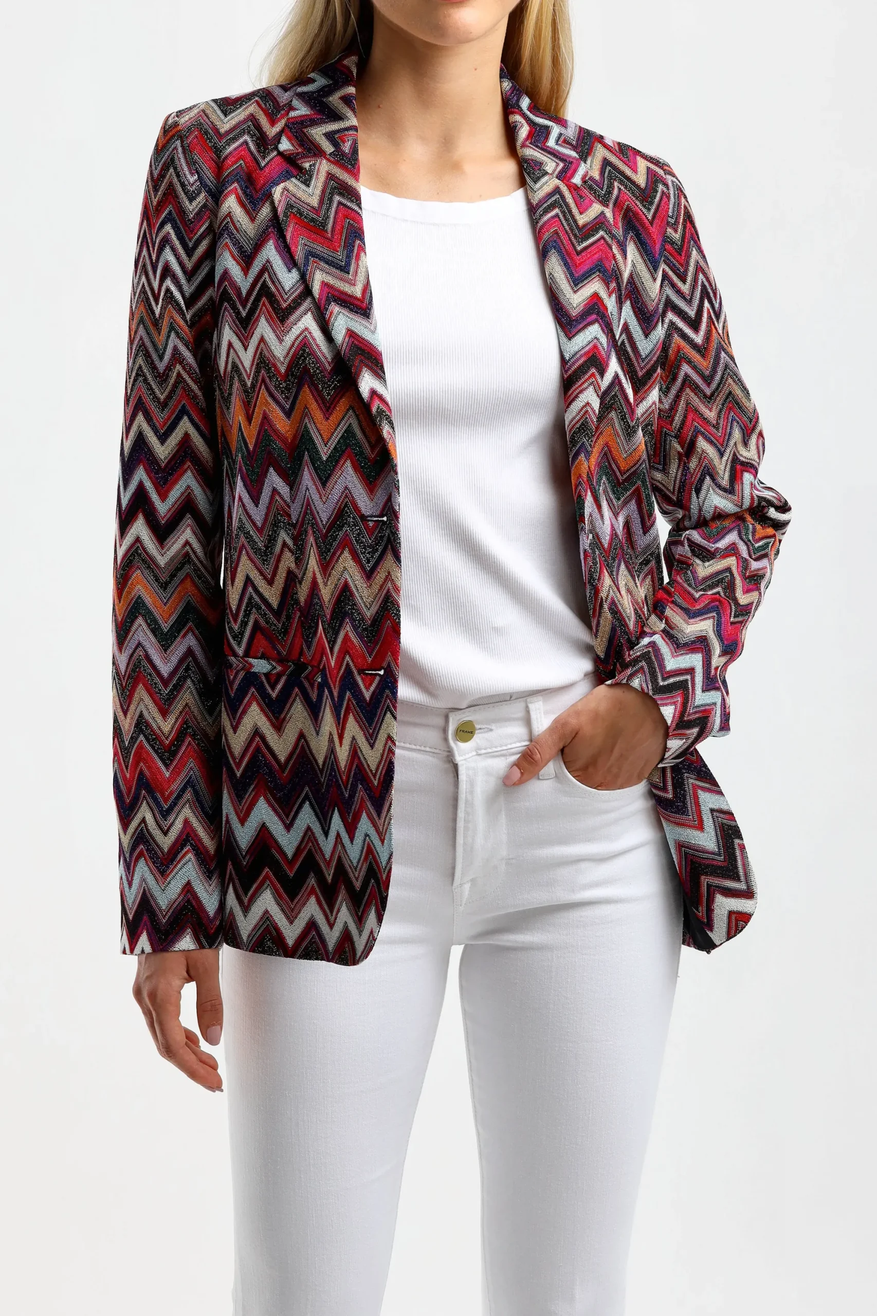 Femme Missoni Blazer Rose/Noir