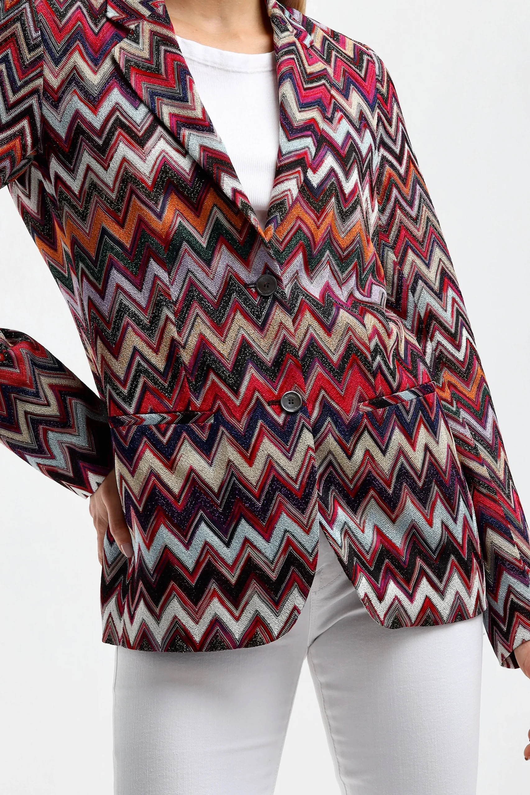 Femme Missoni Blazer Rose/Noir