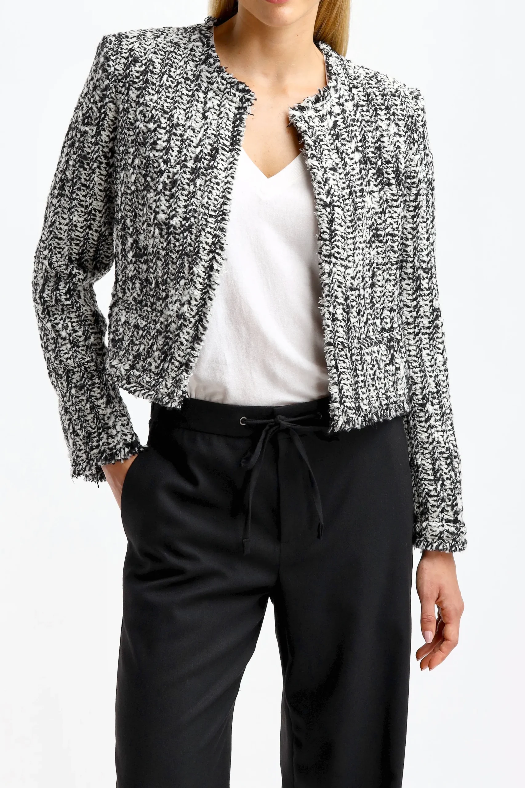 Femme IRO Blazer Silgo En Noir Et Blanc