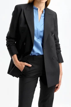 Femme Theory Blazer Tracea Double En Noir