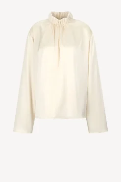 Femme JW Anderson Blouse A Col Haut En Ivoire