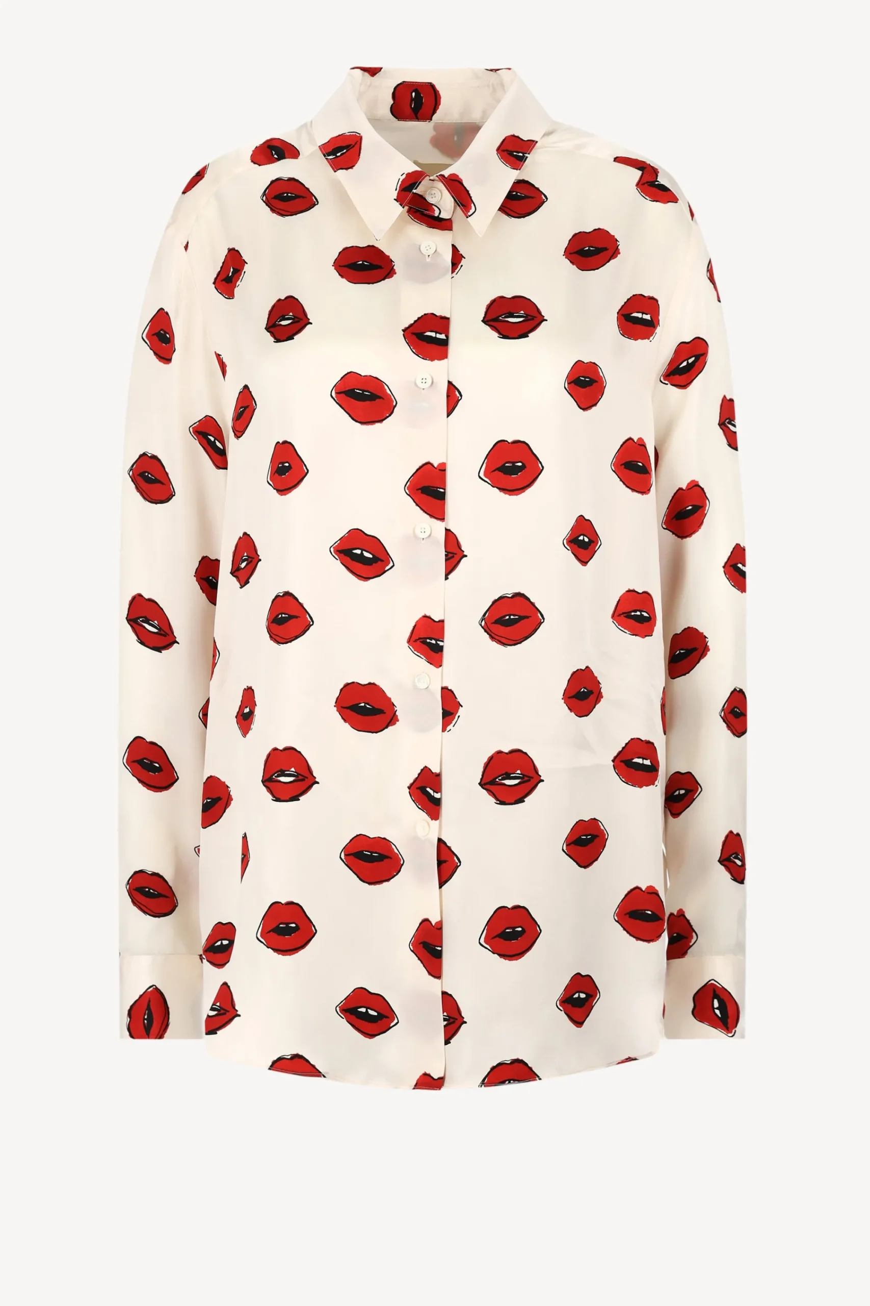 Femme Khaite Blouse Argo En Creme/Rouge