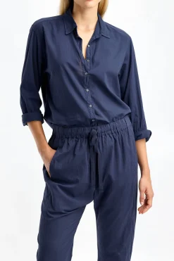 Femme Xirena Blouse Beau En Bleu Marine