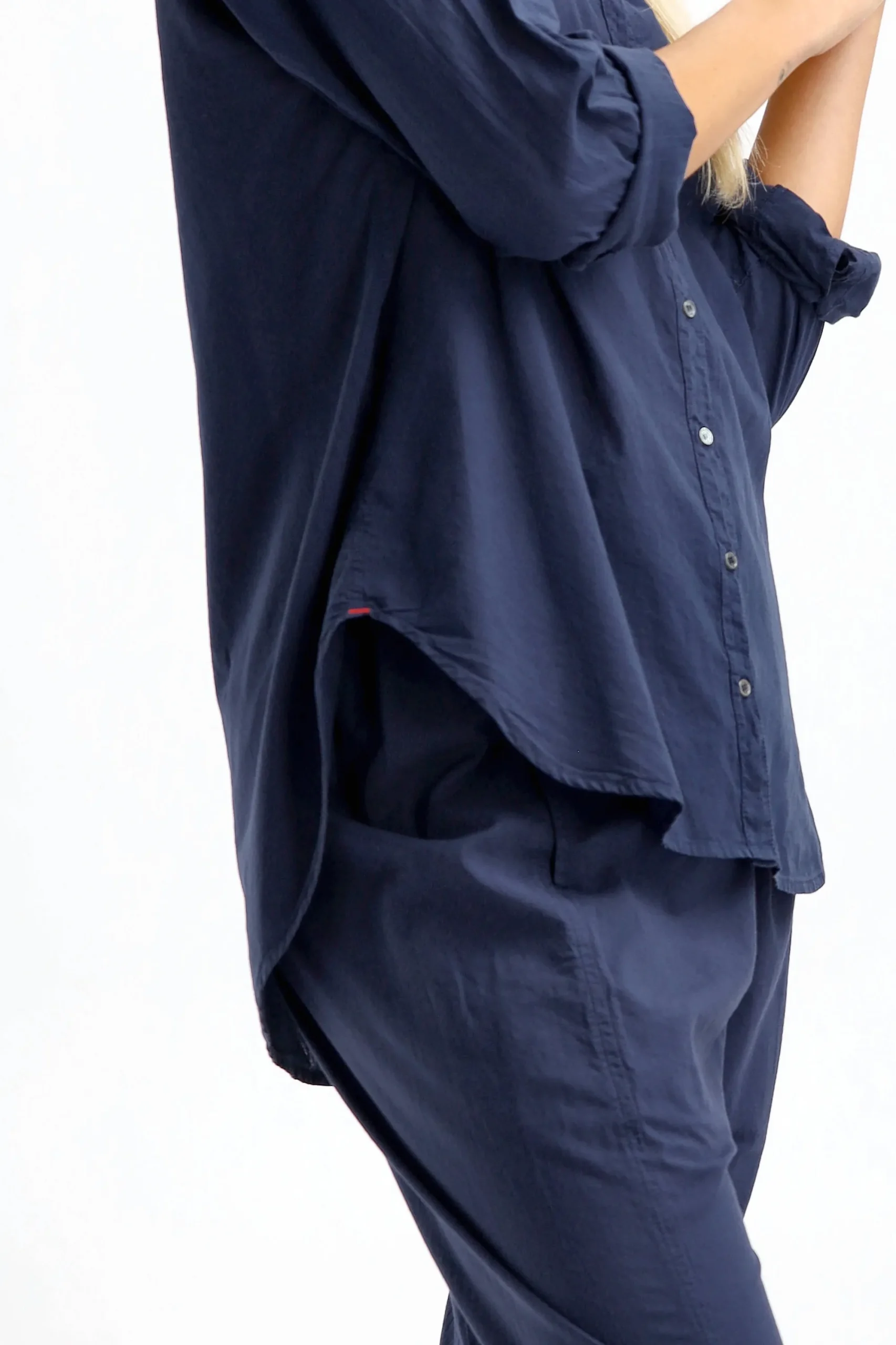 Femme Xirena Blouse Beau En Bleu Marine