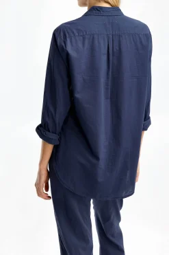 Femme Xirena Blouse Beau En Bleu Marine