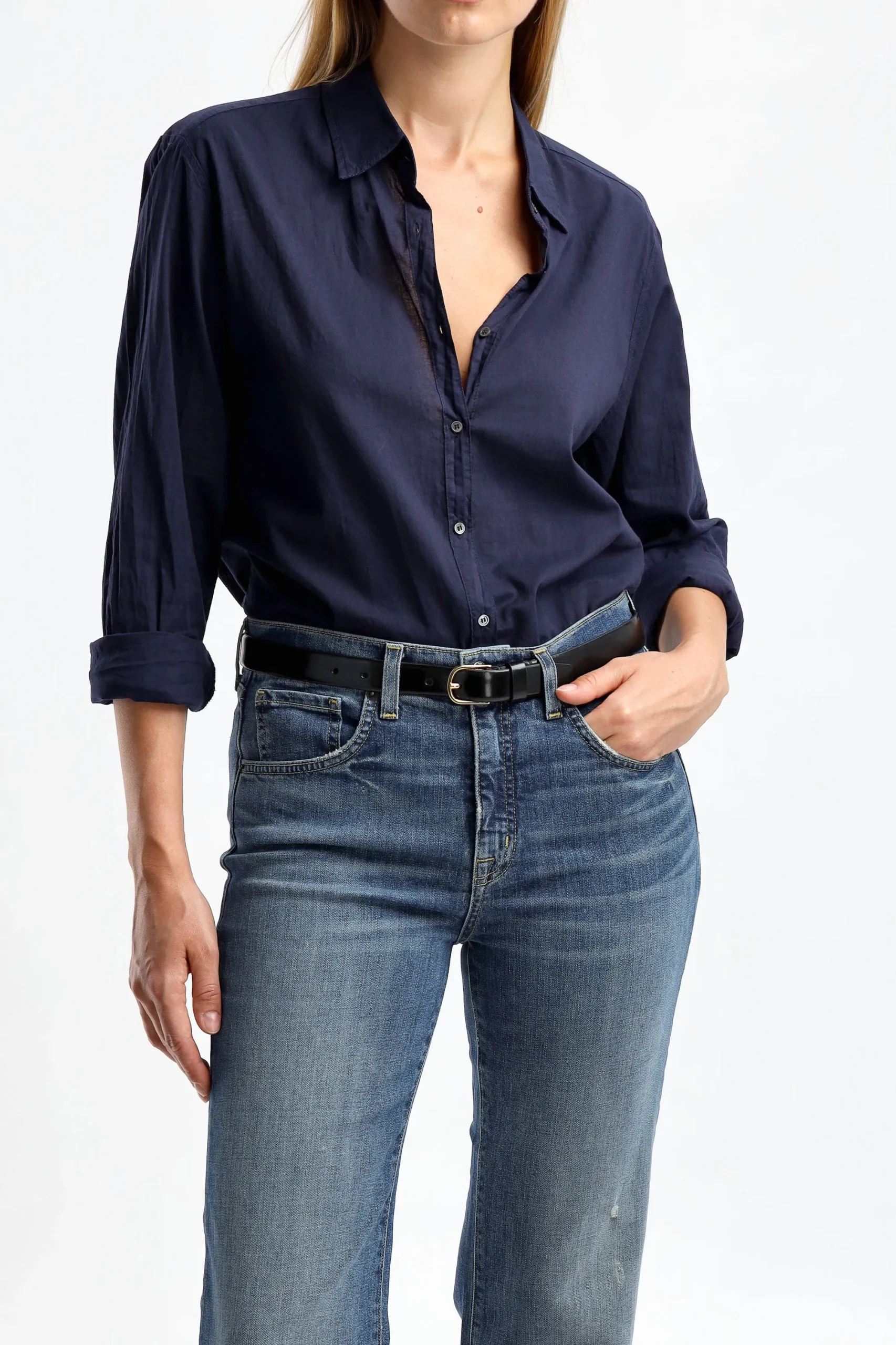 Femme Xirena Blouse Beau In Deep Blue