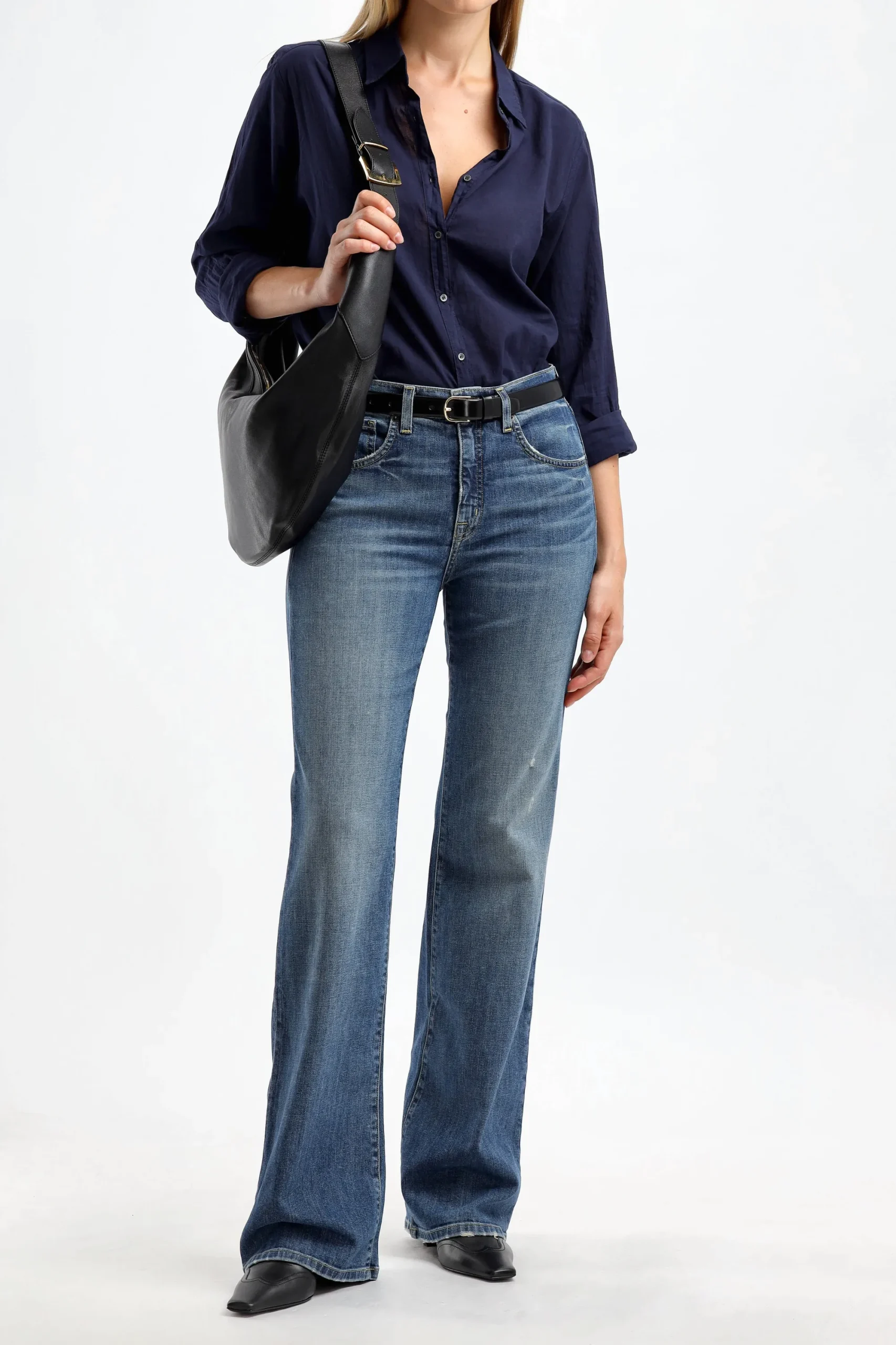 Femme Xirena Blouse Beau In Deep Blue