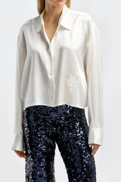Femme DMN Blouse Bebe Chloe En Ecru