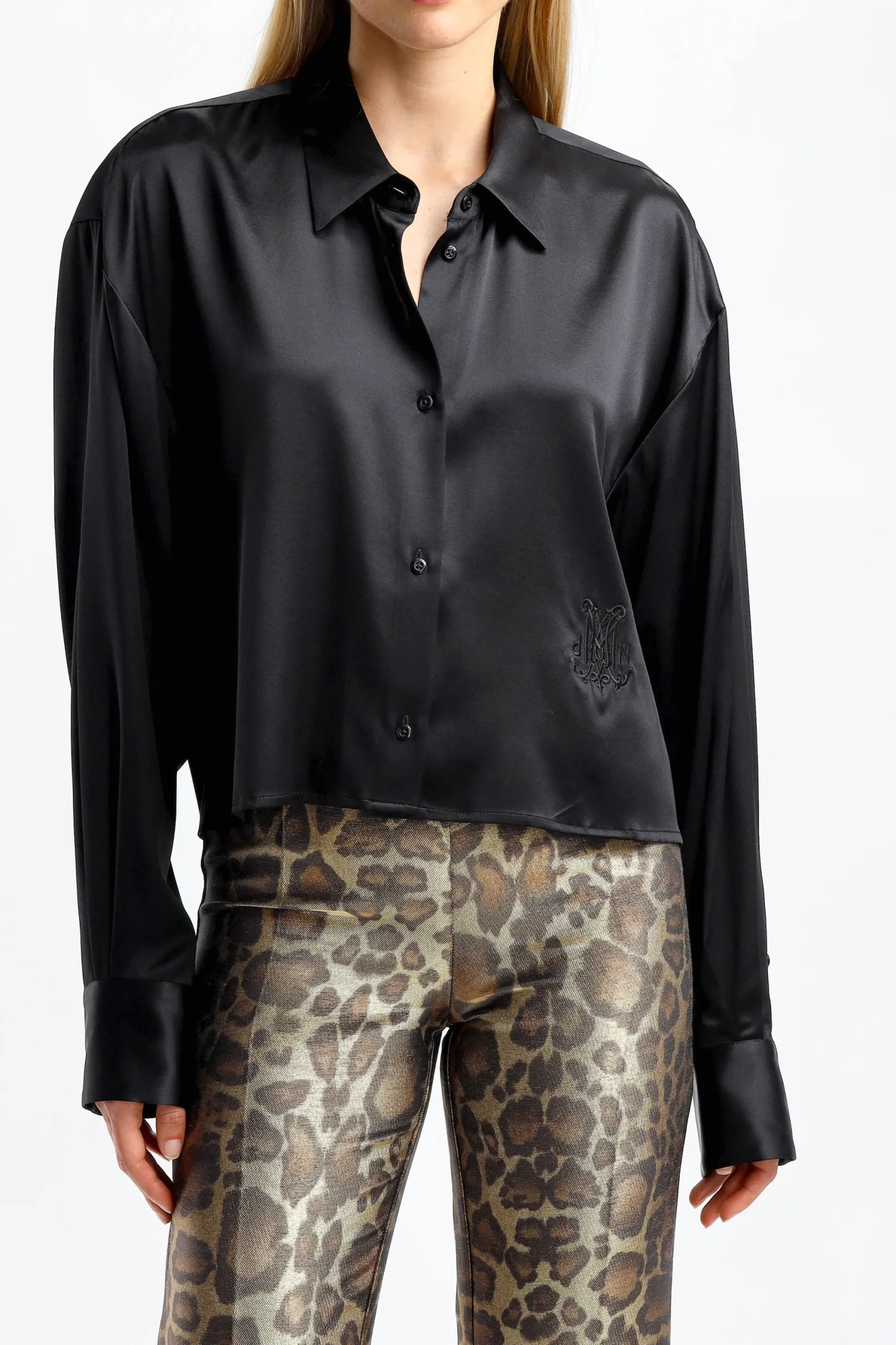 Femme DMN Blouse Bebe Chloe En Noir