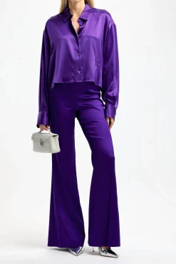 Femme DMN Blouse Bebe Chloe En Violet