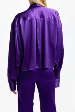 Femme DMN Blouse Bebe Chloe En Violet