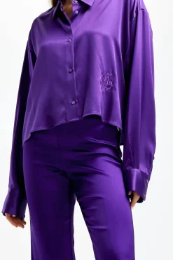 Femme DMN Blouse Bebe Chloe En Violet