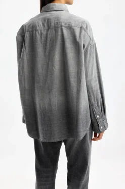 Femme R13 Blouse Boxy Button Up En Vintage Black