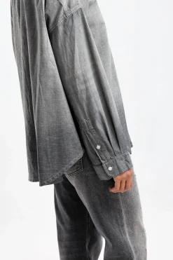 Femme R13 Blouse Boxy Button Up En Vintage Black