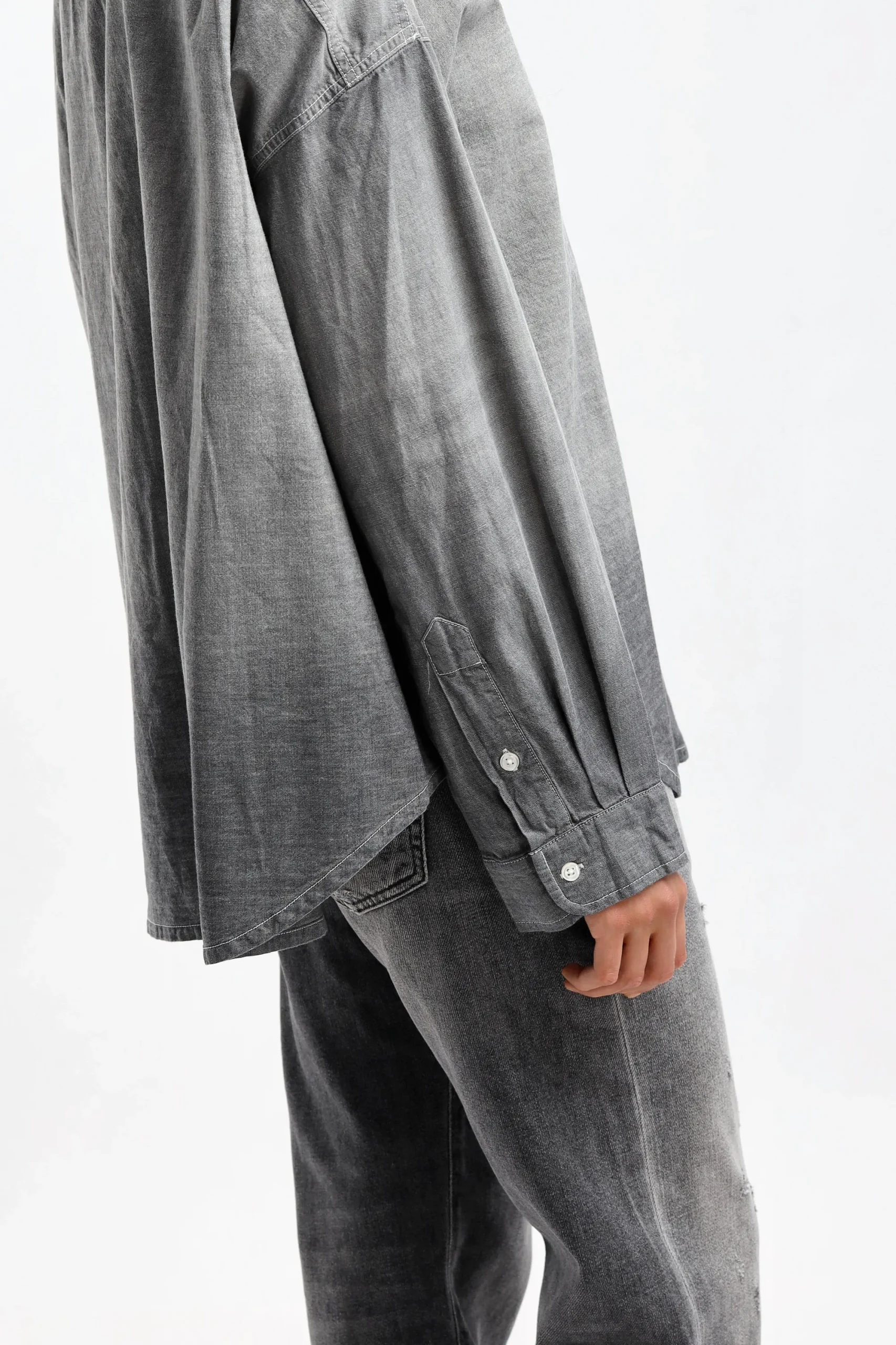 Femme R13 Blouse Boxy Button Up En Vintage Black