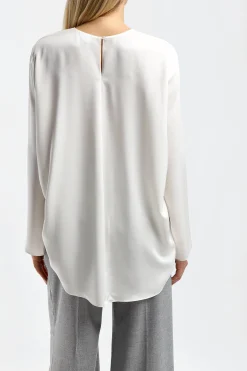 Femme Theory Blouse Cape En Ivoire
