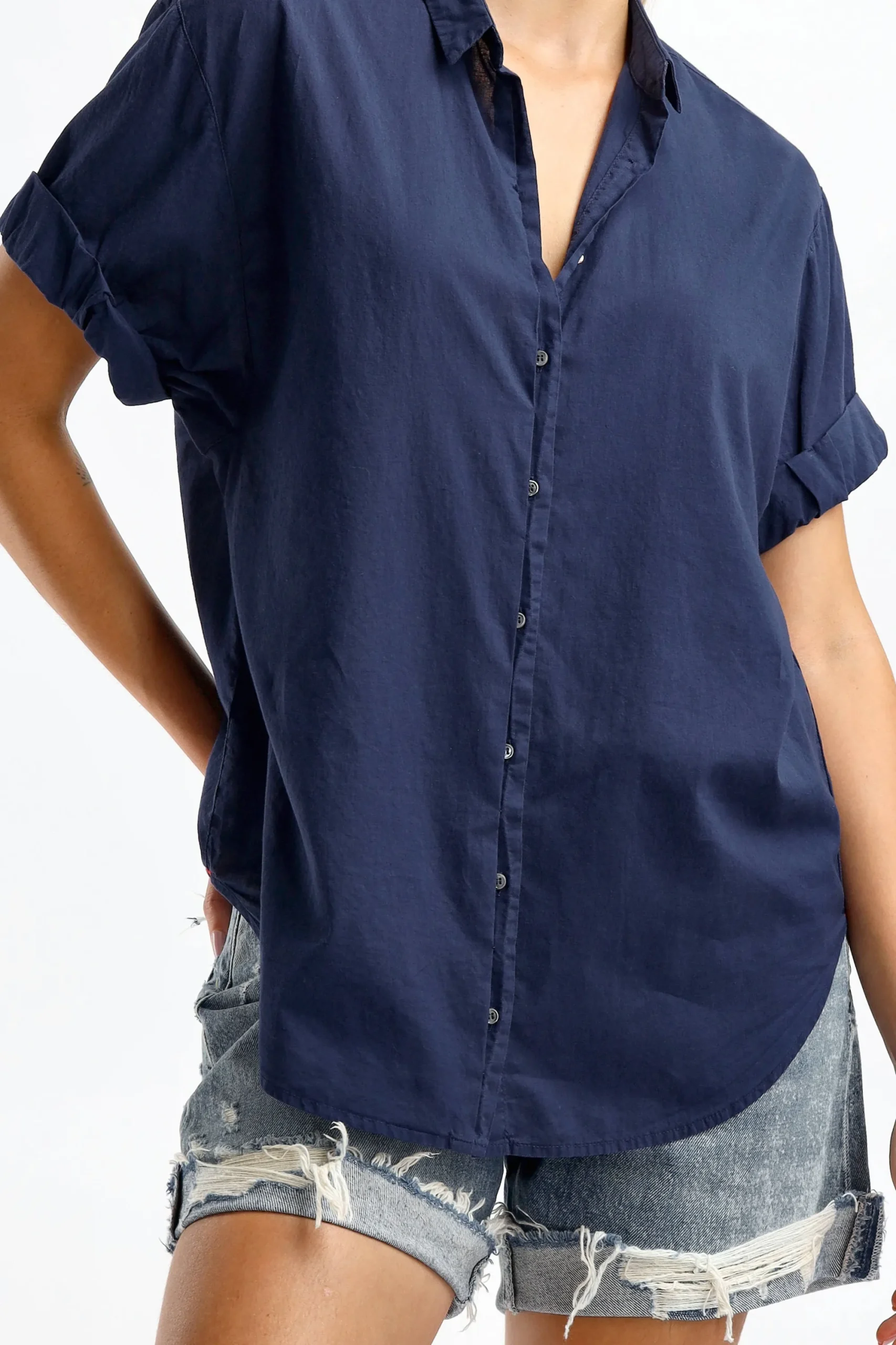 Femme Xirena Blouse Channing En Bleu Marine