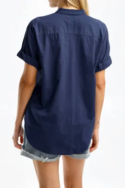 Femme Xirena Blouse Channing En Bleu Marine