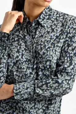 Femme Altuzarra Blouse Chika Dans Stormcloud Feather