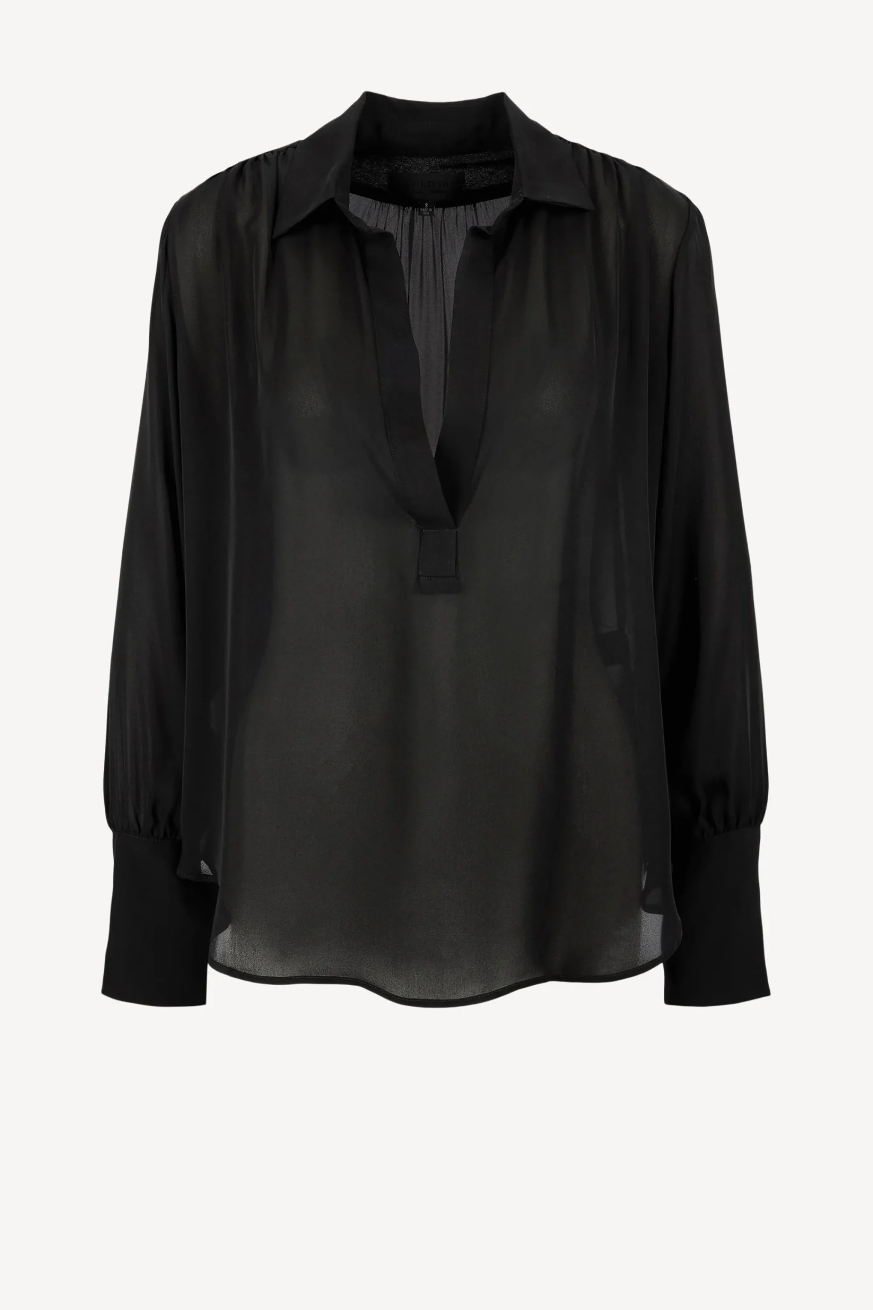 Femme Nili Lotan Blouse Colleen En Noir