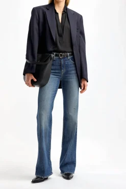 Femme Nili Lotan Blouse Colleen En Noir