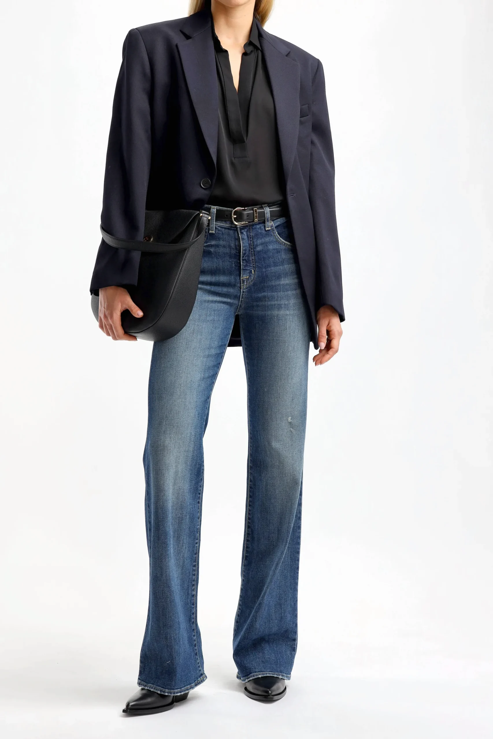 Femme Nili Lotan Blouse Colleen En Noir