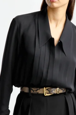 Femme Khaite Blouse Dorian En Noir