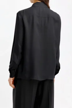 Femme Khaite Blouse Dorian En Noir