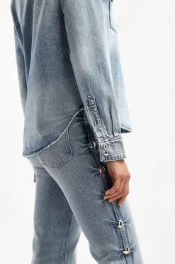 Femme Khaite Blouse En Jean Wesley A Bryce