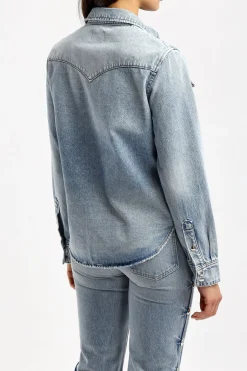 Femme Khaite Blouse En Jean Wesley A Bryce