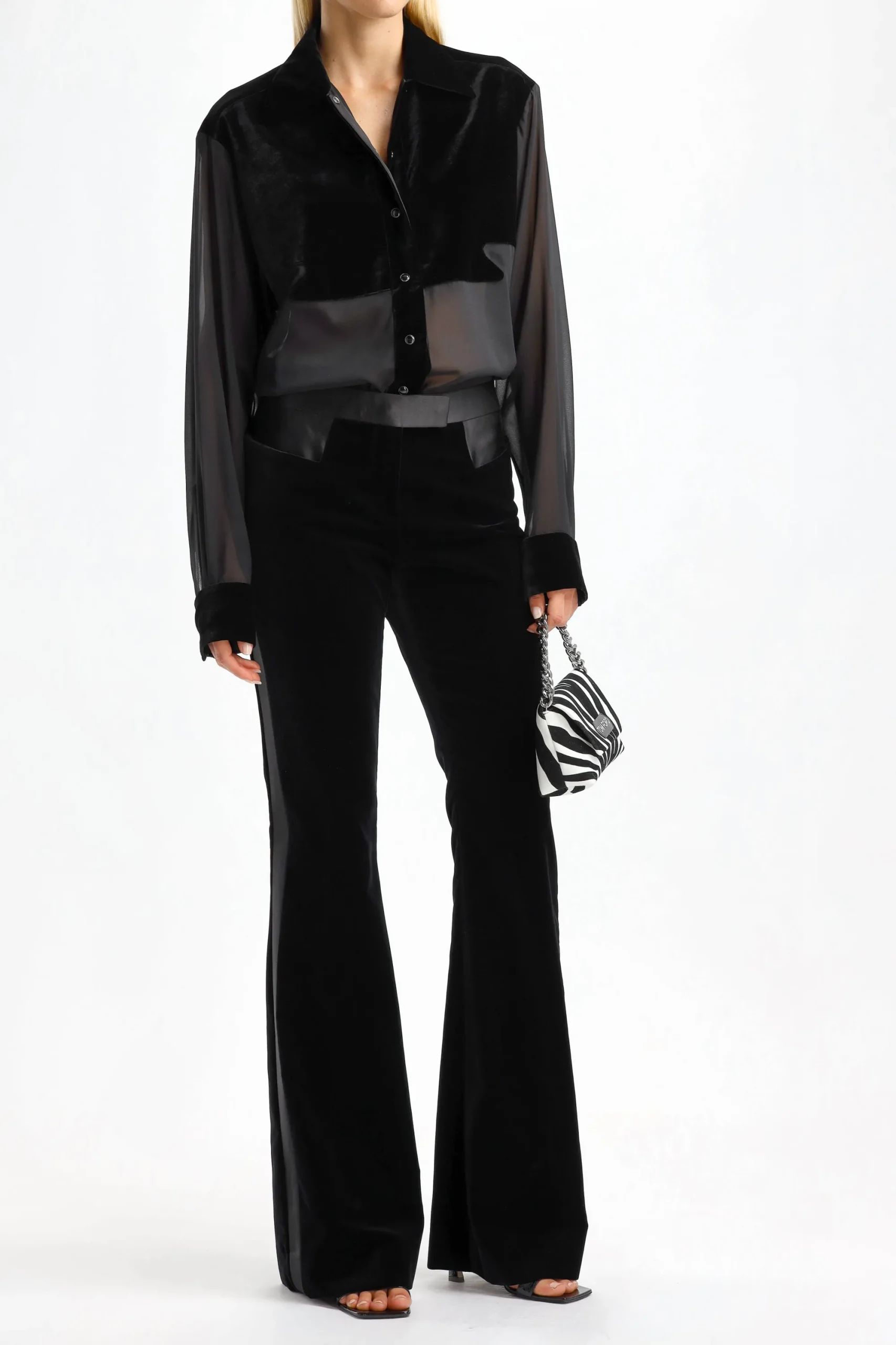 Femme Tom Ford Blouse En Soie Suit En Noir