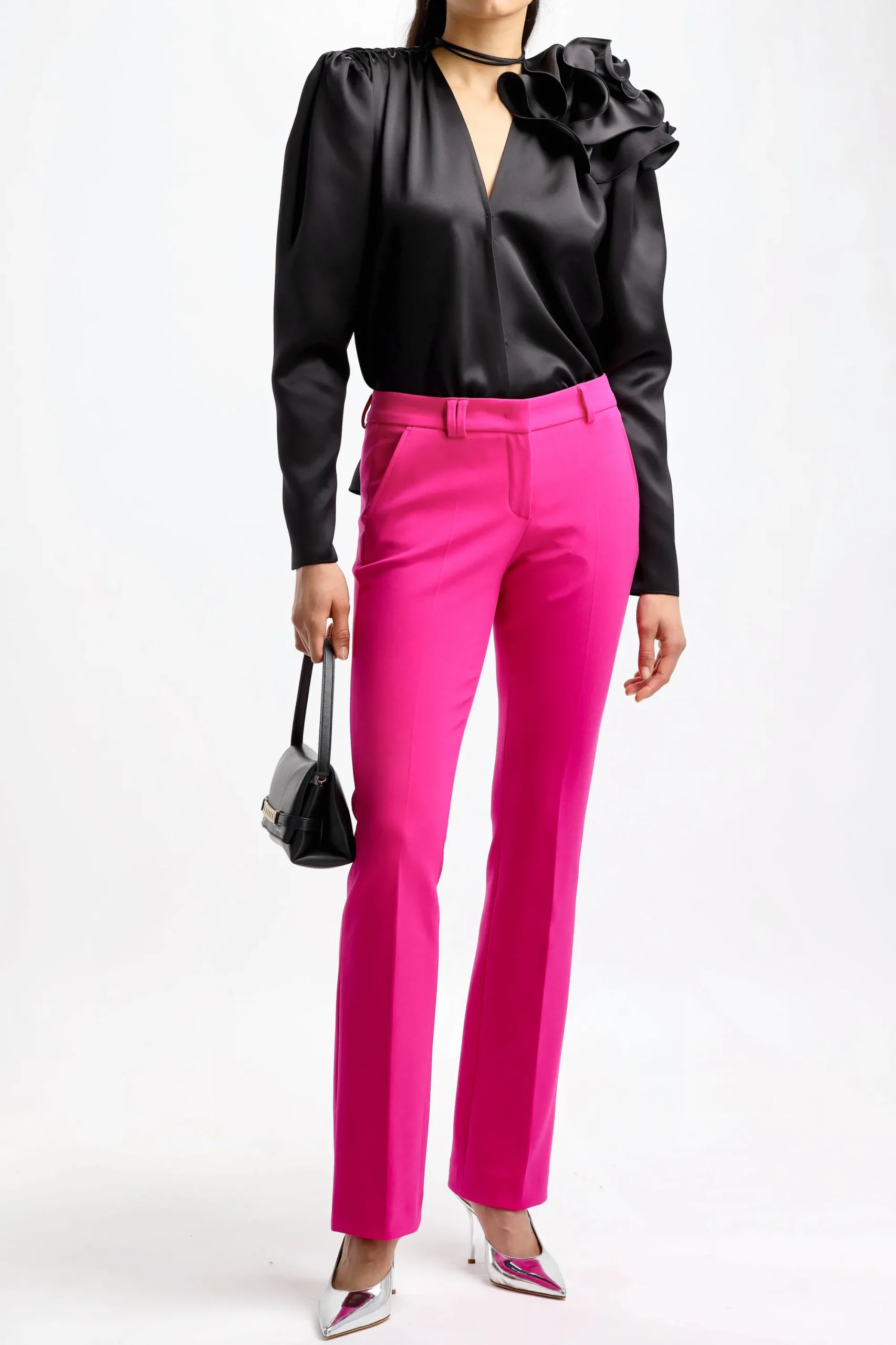 Femme Magda Butrym Blouse Flower En Noir