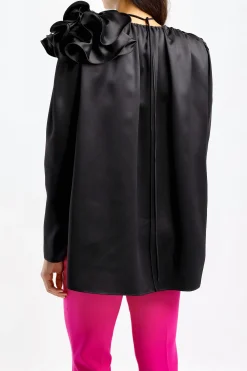 Femme Magda Butrym Blouse Flower En Noir