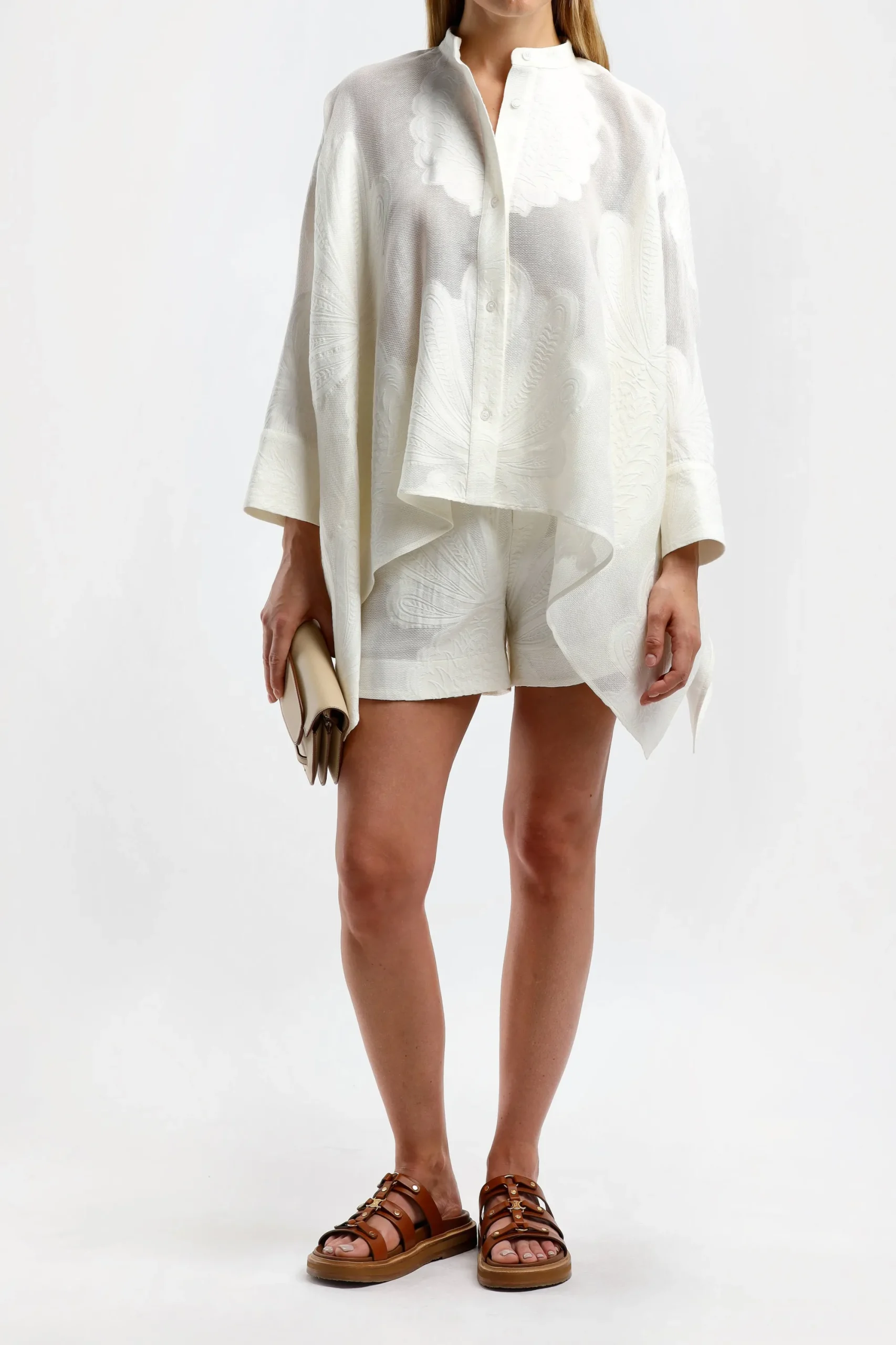 Femme La Double J Blouse Foulard En Dentelle Pineapple