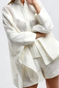 Femme La Double J Blouse Foulard En Dentelle Pineapple