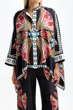 Femme La Double J Blouse Foulard En Lotus