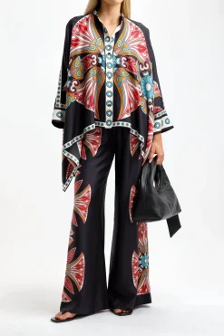 Femme La Double J Blouse Foulard En Lotus