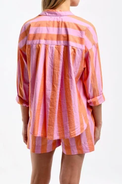 Femme Xirena Blouse Jordy A Rayures Pomelo