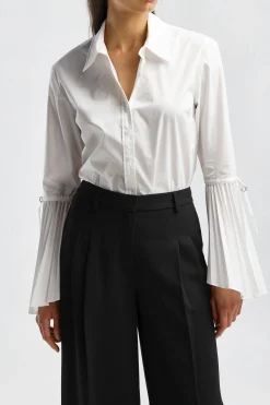 Femme Simkhai Blouse Jordy En Blanc